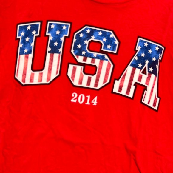 Vintage Made In The USA Unisex USA 2014 Big Logo Single Stitch T-Shirt L 12/14 - Picture 5 of 10